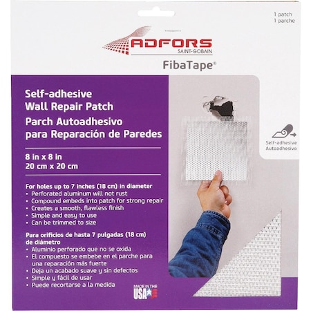Fibatape 8 In. x 8 In. Wall & Ceiling Self-Adhesive Drywall Patch FDW6714-U